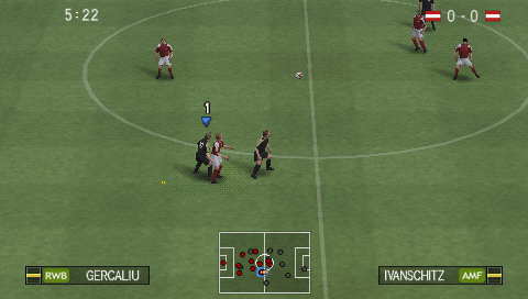 Pro Evolution Soccer 2009 screenshot 3 for PSP